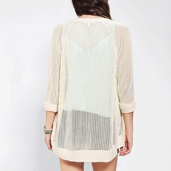 UO Silence + Noise Mesh Cardigan Sweater - Picture 2 of 10
